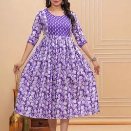 TROPWEAR Women Floral Printed Maternity Anarkali Kurta-picture-58
