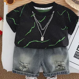 StyleCast x Revolte Boys Printed T-shirt With Capris-31