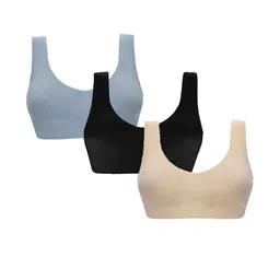 Girls Beginners Non Padded Teenager Full Coverage Cotton Bra-43