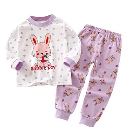 StyleCast x Revolte Girls Printed T-shirt with Trousers Pure Cotton Clothing Set-picture-20