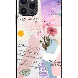 QRIOH Floral Printed iPhone 12 Pro Max Back Case Mobile Accessories-picture-48