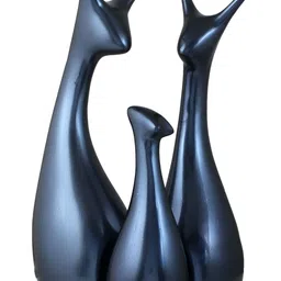 Aura Grey 3 Pieces Cat Showpieces-14