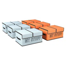 Kuber Industries Orange Set of 6 Regular Multi-Utility Organisers image 1