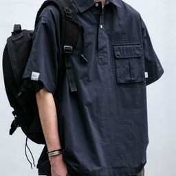 KPOP Men Polo Collar T-shirt-image-56