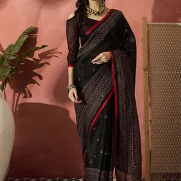 Sangria Woven Design Saree With Blouse-picture-25