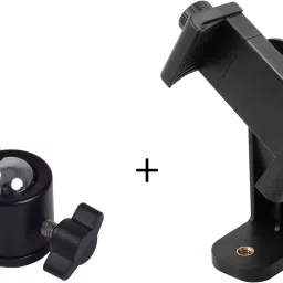 ZOKMOB HeavyDuty 360 Degree Rotatable Smartphone Holder Vertical Bracket with Ball Head Tripod, Tripod Ball Head, Tripod Bracket, Tripod Clamp, Monopod, Monopod Kit, Tripod Kit-33