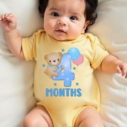 YK Infants Four Month Teddy Printed Cotton Bodysuit-picture-27