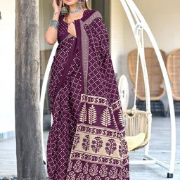 Anouk Women Bandhani Pure Cotton Ikat Saree-image-67