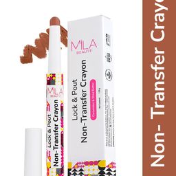 MILA BEAUTE Lock & Pout Matte Crayon Lipstick With Shea Butter - 1.25 g - Say Less-13