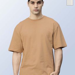 Organic Chics Men 2 Drop-Shoulder Sleeves Pure Cotton Bio Finish T-shirt-image-79