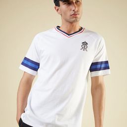 FanCode Shop Unisex Sports Printed V-Neck Applique T-shirt-image-64
