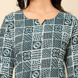 Ragavi Printed Pure Cotton Tunic With Trouser Co-Ords image 2