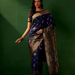 DIVASTRI Woven Design Zari Designer Banarasi Saree-image-70