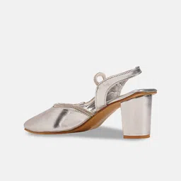 JM Looks Party Block Sandals with Bows image 4