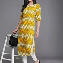 Anouk Rustic Selection Of 3 Geometric Printed Round Neck Straight Kurtas image 2