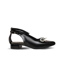 Looper Embellished Party Block Sandals with Bows image 4