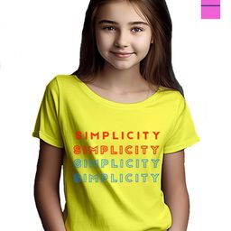 BAESD Girls 2 Typography Printed T-shirt-27
