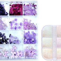 Combo Pack of Purple Nail Art Grid and Chrome Grid-image-72