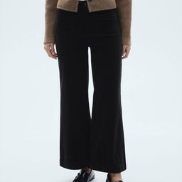 MANGO Women High-Rise Regular Trousers-image-79
