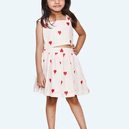 Modish Girls Top with Skirt Co-Ord Set-image-96