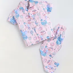 NAUTI KIDZ Boys  Cartoon Characters Printed  Cotton Night suit-picture-5