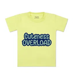Arvesa Kids Typography Printed Applique T-shirt-24