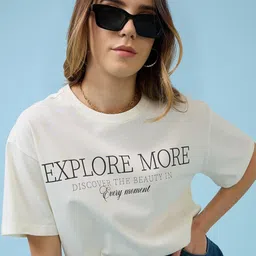 Mast & Harbour Women Printed Raw Edge T-shirt-picture-21