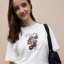 Fame Forever by Lifestyle Women Biker Printed T-shirt-image-74