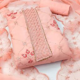 Rangtulika Ethnics Embroidered Unstitched Dress Material-picture-40