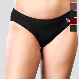 Kalyani Pack Of 6 Hipster Briefs Reeva_S_BLK_BLK_MRN_ND_OLV_ORS_P6-14