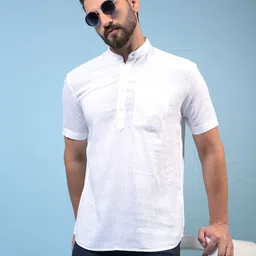 Crimsoune Club Men Printed Thread Work Pathani Kurta-39