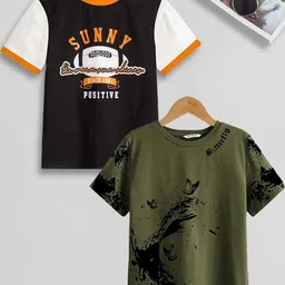 Dagcros Boys Olive Tshirts-image-82