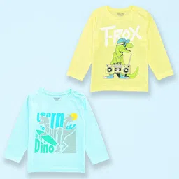 Miss & Chief Kids 2 Printed Pure Cotton Applique T-shirt-46