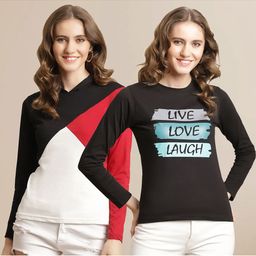 Metronaut Women 2 Applique T-shirt-image-30
