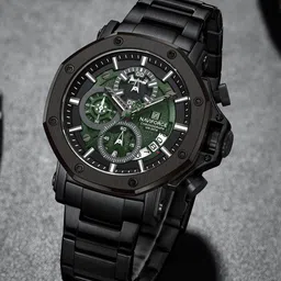 Naviforce Men Multi Function Stainless Steel Straps Analogue Watch NF8065_B GN B_-18