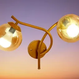 KINIS Modern Gold-Toned Abstract Shaped Quirky Wall Lamp-47