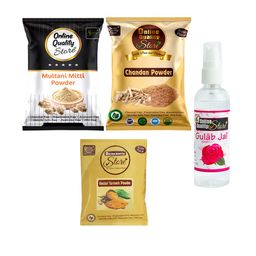 Online Quality Store Set Of 4 Natural Mask Powder With Rose Water 100 ml-15