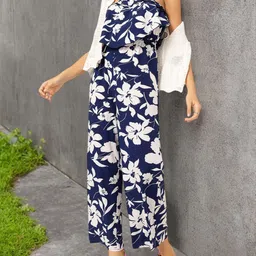 DressBerry Spring Fling Floral Print Strapless Layered Jumpsuit-picture-22