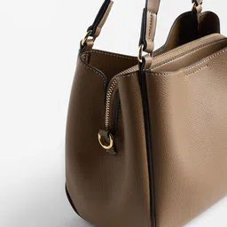 PARFOIS Textured Structured Handheld Bag with Detachable Sling Strap image 3