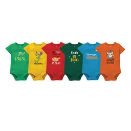Zeezeezoo Kids Selection Of 6 Birthday Construction Printed Pure Cotton Bodysuit-image-6
