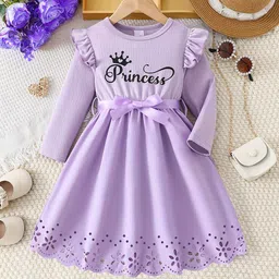 Kids Girls Xsole Print Fit & Flare Dress-50