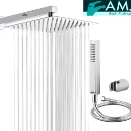 AMJ HandShower (ABS),SS304 1.5mtr Tube And Hook 6X6+15Inch Arm+HandShower Set)-picture-12