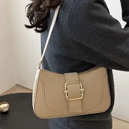 LULU & SKY Colourblocked PU Structured Handheld Bag-image-3