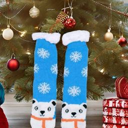 Butterthief Unisex Patterned Calf-Length Sherpa Socks-10