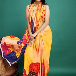 P D Silk Mills Pure Crepe Saree-picture-47