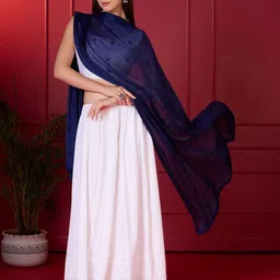 Dupatta Bazaar Embroidered Dupatta with Thread Work-picture-18