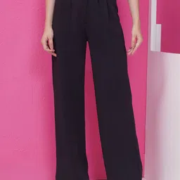 PUELLA Women Original High-Rise Wrinkle Free Pleated Trousers-picture-11