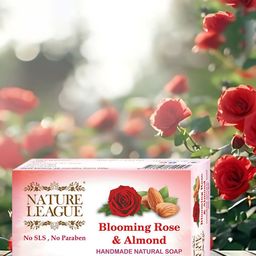 NATURE LEAGUE Set Of 14 Blooming Rose & Almond Skin Nourishing Soap - 100 g Each-32