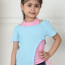 MINI & MING Colourblocked Layered Cotton Top-image-91