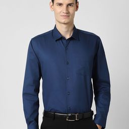 Peter England Men Pure Cotton Formal Shirt-image-64